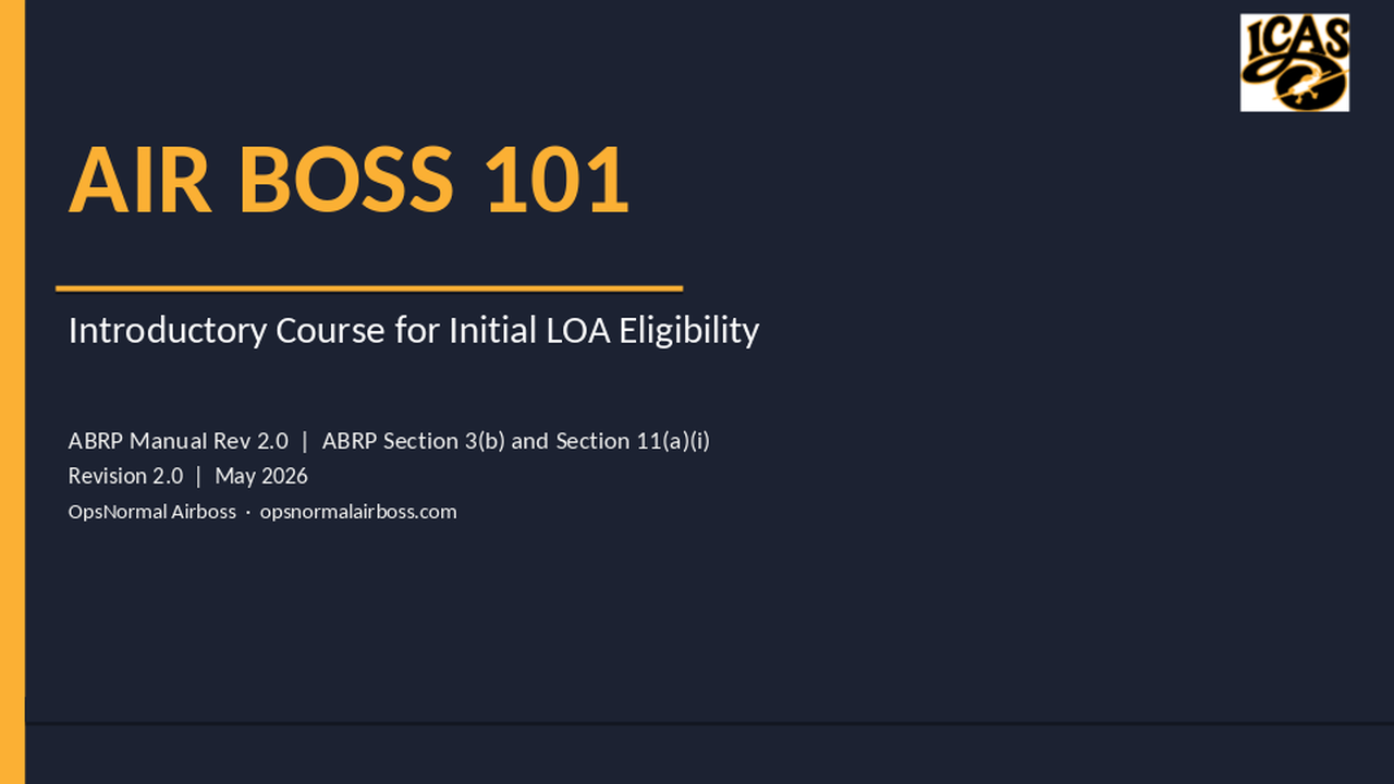 Air Boss 101